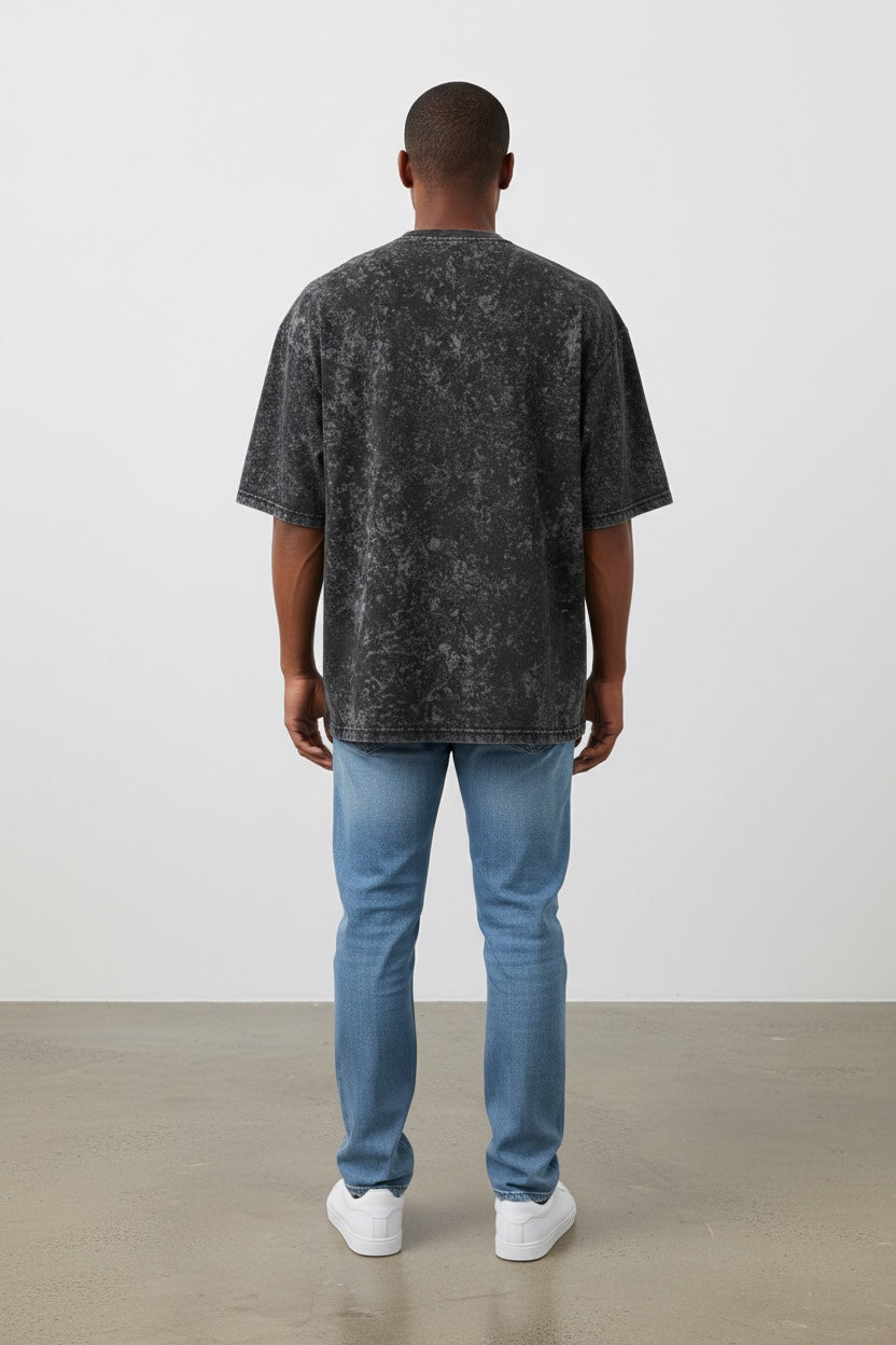 THE METROPOLIS OVERSIZED TEE // ACID WASH