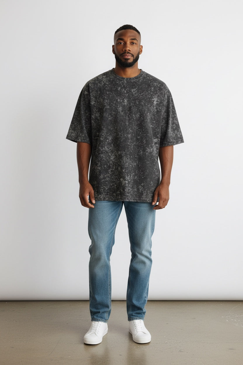 THE METROPOLIS OVERSIZED TEE // ACID WASH